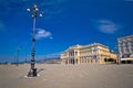 Piazza Unita d Italia square in Trieste view Royalty Free Stock Photo