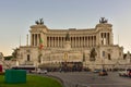 Piazza Venezia, a monument to Vittorio Emanuele and a palace, a monument to Vittoriano Royalty Free Stock Photo