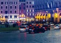 Piazza Venezia Night Scene, Rome, Italy Royalty Free Stock Photo