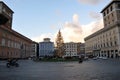 Christmas tree in Piazza Venezia in Rome Royalty Free Stock Photo