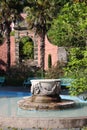 Piazza Water Feature, Portmeirion Village, North Wales Royalty Free Stock Photo