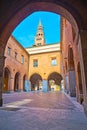 Piazzale Federico II di Svevia, Palazzo del Comune, Cremona, Italy Royalty Free Stock Photo