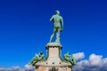 Piazzale Michelangelo Michelangelo Square with bronze statue of David in Florence, Italy Royalty Free Stock Photo