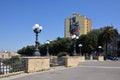 Mural of Neptune on Piazzetta Gandhi Taranto, Italy