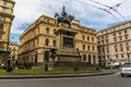 The Piazzo Giovanni Bovio in Naples, Italy Royalty Free Stock Photo