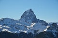 The pic du Midi d'Ossau in the French Pyrenees Royalty Free Stock Photo