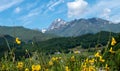 Pic du Midi de Bigorre in the french Pyrenees with snow Royalty Free Stock Photo