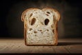 Pic Hyperrealistic portrait capturing the essence of slice of white bread