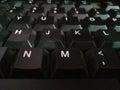 Pic of a keyboard black and white image Royalty Free Stock Photo