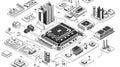 pic replicating microcontroller Royalty Free Stock Photo