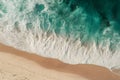 Pic White foamy background of waves crashing on sandy beach Royalty Free Stock Photo