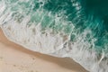 Pic White foamy background of waves crashing on sandy beach Royalty Free Stock Photo