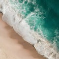 Pic White foamy background of waves crashing on sandy beach Royalty Free Stock Photo