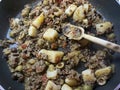 Picadillo Mexican Food Being Cooked