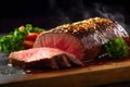 Picanha steak mouthwatering brazilian delight. Royalty Free Stock Photo