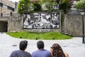 Picasso`s Guernica on Calle Allende Salazar street