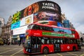 Piccadilly Circus with London Bus in Jan 2014