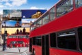 Piccadilly Circus London digital photomount Royalty Free Stock Photo