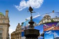 Piccadilly Circus London digital photomount Royalty Free Stock Photo