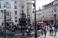 Piccadilly Circus is a road junction and public space of London\'s West End in the City of Westminster, England