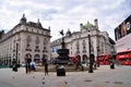 Piccadilly Circus and Shaftesbury Memorial Fountain, London, UK