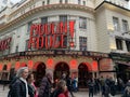 The Piccadilly Theatre is a West End theatre located behind Piccadilly Circus in London Royalty Free Stock Photo