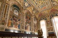 Piccolomini Library frescoes within Siena Cathedral complex. Royalty Free Stock Photo