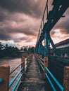 Pice dam with dark clouds on evening vibes