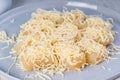 Pichi pichi is a form of Filipino dessert made from grated cassava