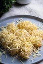 Pichi pichi is a form of Filipino dessert made from grated cassava