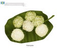 Pichi-Pichi or Palauan Dessert Made of Coconut and Grated Cassava Royalty Free Stock Photo