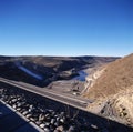 The Pichi Picun Leufu ,Dam - Embalse Pichi Picun Leufu- dams on the Limay River in Argentine Patagonia