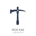 Pick axe icon. Trendy flat vector Pick axe icon on white background from Construction collection Royalty Free Stock Photo