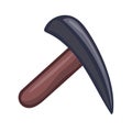 Pick axe isolated illustration Royalty Free Stock Photo