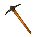 Pick axe isolated illustration Royalty Free Stock Photo