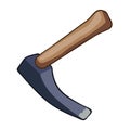 Pick axe isolated illustration Royalty Free Stock Photo