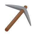 pick axe isolated illustration Royalty Free Stock Photo