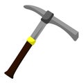 Pick axe isolated illustration Royalty Free Stock Photo