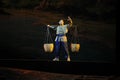 Pick a burden tramp over mountains and through ravines- Jiangxi opera a steelyard