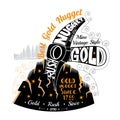 Pick crush rock with goldmine. Lettering best gold nugget