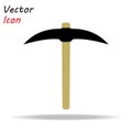 The pick icon. Pickax symbol. Flat Vector illustration eps 10 Royalty Free Stock Photo