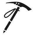 Pick mountain tool icon, simple style Royalty Free Stock Photo