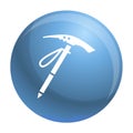 Pick mountain tool icon, simple style Royalty Free Stock Photo