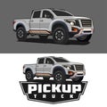 Pick up truck logo Royalty Free Stock Photo