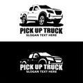 Pick up truck logo design Royalty Free Stock Photo
