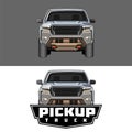 Pick up truck logo Royalty Free Stock Photo