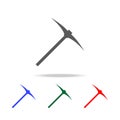 Pickaxe icon. Elements of construction tools multi colored icons. Premium quality graphic design icon. Simple icon for websites, w Royalty Free Stock Photo