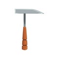 Pickaxe tool, geological or mining industry equipment vector Illustration on a white background