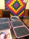 A Quilters Blueberry Harvest Royalty Free Stock Photo