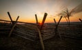 Picket fence in Gettysburg national park
